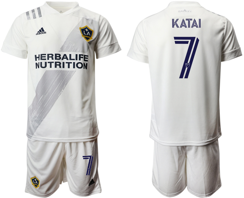 Men 2020-2021 club Los Angeles Galaxy home #7 white Soccer Jerseys->los angeles galaxy jersey->Soccer Club Jersey